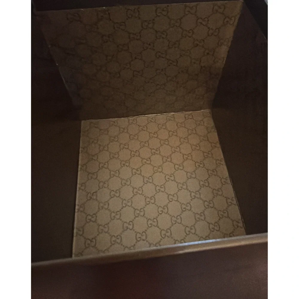 Gucci Watch Box Presentation Brown Cardboard Display Gift Empty With Booklet